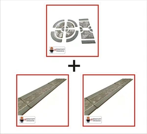 15mm WW2 Bundle (A) Roads and Pavements MDF Painted Terrain Perfect for flames  - Picture 1 of 4