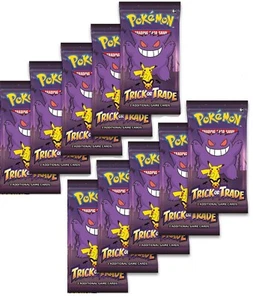 Sealed Packs - 10x Pokemon TCG Halloween 🎃Trick or Trade BOOster Bundle Packs - Picture 1 of 5