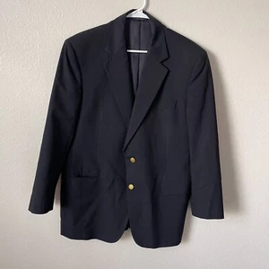 Brooks Brothers 1818 Madison Dark Navy Blazer Loro Piana Wolle Goldknöpfe 43 L - Bild 1 von 12