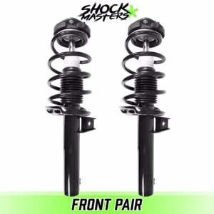 Front Pair Complete Struts Coil Springs for 2010-2014 Volkswagen Golf MK6 - Picture 1 of 6