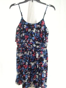 ELLE Kleid Damen Blumen Stufen Spaghettiträger X Small Neu mit Etikett - Bild 1 von 2