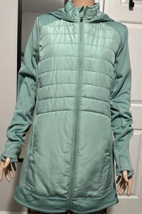 Giacca con cappuccio Tel Gear (XL) verde chiaro full zip spacchi 100% poliestere foderata - Foto 1 di 10