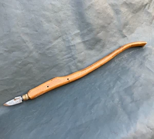 antikes Intarsien Messer Schultermesser Schnitzmesser Kirschen Werk [4092-5] - Picture 1 of 10