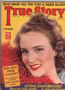 True Story Oct1938 Solid fine Cond Model is GEORGIA CARROL photo by Geo Larkin - Picture 1 of 2