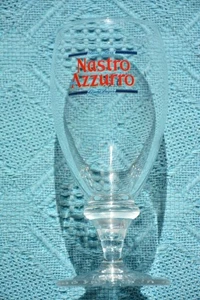 Classic Nastro Azzurro 0.2L Quality BEER GLASS. 1 Glass Only. NEW. TULIP STEM. - Foto 1 di 1
