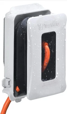 TayMac ML450W White Polycarbonate 1-Gang Weatherproof In-Use Expandable