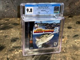 Dreamcast Sega Bass Fishing CGC 9.8 A+ NEW FACTORY SEALED WATA VGA