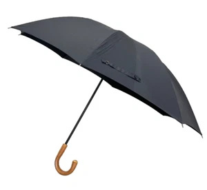 Men's Doorman Oversize Stick Umbrella Imported Italian Chestnut Handle - Picture 1 of 6