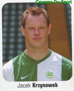 481 JACEK KRZYNOWEK POLAND VFL WOLFSBURG STICKER FOOTBALL 2007 PANINI