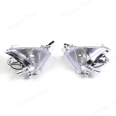 Cubierta de lente de luz indicadora de señal de giro delantera para Kawasaki Ninja ZX10R 2004 2005 Foto 1 de 4