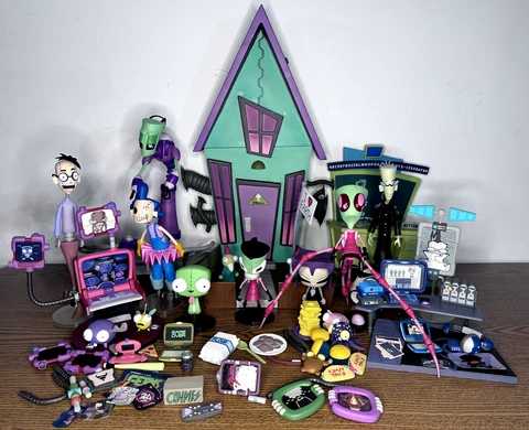 Invader Zim - 9 Figure Collection + 113 Accessories & BUILD-A-HOUSE - Palisades Cover