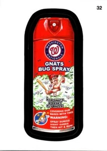 WACKY PACKAGES MLB MAJOR LEAGUE BASEBALL GREEN LUDLOW CARD #32 WASHINGTON NATION - Picture 1 of 2