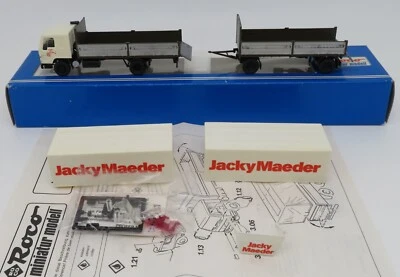 Rara Roco Ho 1/87 Camion Volvo Fl 10 Intercooler Rimorchio Jacky Maeder #2403 - Immagine 1 di 4