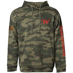 Winchester Legend - Red W Patch - Mens Camo Hooded Fleece