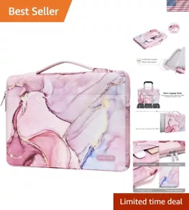 Stylish Marble Laptop Case with Handle & Trolley Belt - Fits up to 16 Inches - Picture 1 of 9