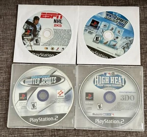 PS2 Sport Game Bundle of 4 Titles Winter Sports 08/02/NHL 2k5/High Heat 04 - Picture 1 of 6