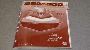 2002 SEA DOO XP PARTS CATALOG 219 301 210 - Picture 1 of 1