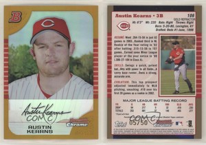 2005 Bowman Chrome Gold Refractor /50 Austin Kearns #106