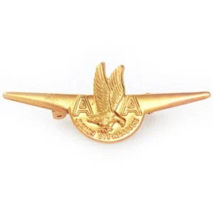 Vintage Metal AMERICAN AIRLINES Junior Stewardess EAGLE PIN - Picture 1 of 2