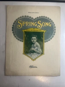 Partituras de colección: canción de primavera Felix Mendelssohn Eclipse Publishing 1905 - Imagen 1 de 8