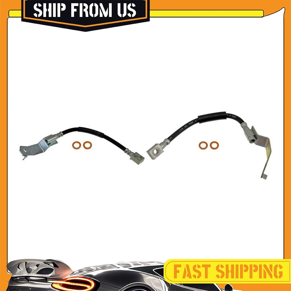 Manguera de freno de línea de freno delantera 2 piezas para Mercury Grand Marquis 1995-1997 Foto 1 de 4