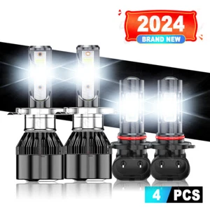 Para For Toyota RAV4 2001-2005 Combo Faros LED + Kit de luces antiniebla 6000K - Picture 1 of 18