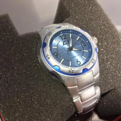 Chronotech Women's CC.7078L/11M Light Blue and Silver Aluminum Watch  - Image 1 of 4