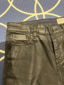 Diesel Skinzee High Stretch Super Slim-Skinny Jeans W24 L32 Wet Effect - Picture 1 of 4