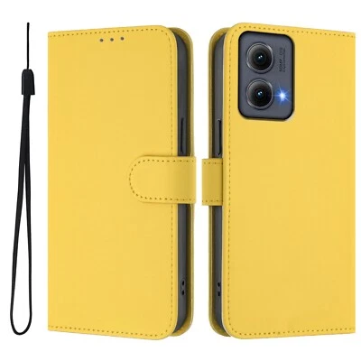 Holder Color Dustproof Flip PU Leather Phone Case For Motorola Edge (2024) 5G - Image 1 of 4