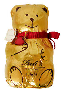 Lindt Milk Chocolate Teddy Bear (100g single unit)