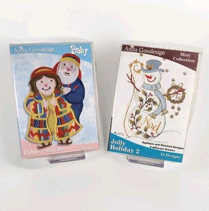 Lote De 2 Diseños Bordados Anita Goodesign Biblia Bebé Jollys Holliday II - Imagen 1 de 8