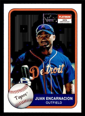 2001 FLEER PLATINUM EDITION FOIL PARALLEL #12 JUAN ENCARNACION TIGERS #/201 - Image 1 of 2