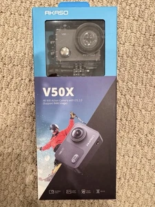 AKASO V50X Native 4K30fps WiFi Action Camera with EIS Touch Screen 4X Zoom 131 - Picture 1 of 4