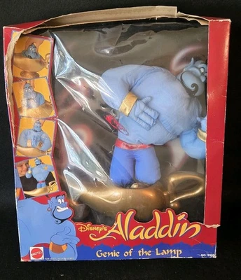 Figura de peluche Mattel ALADDIN Genie Of The Lamp 1992 de Disney #5305 NUEVO Arco Toys Foto 1 de 2