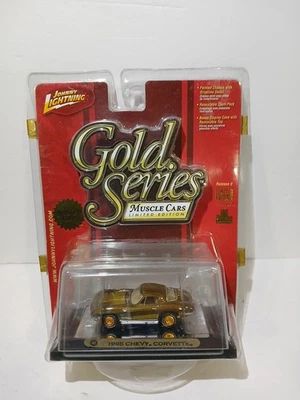 Johnny Lightning 1965 Chevrolet Corvette Gold Series Muscle Cars 1/5000 65 Chevy - Image 1 of 4