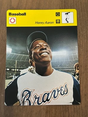 Hank Henry Aaron Atlanta Braves 1977 Sportscaster #06 beisebol Lausanne Japão - Imagem 1 de 4