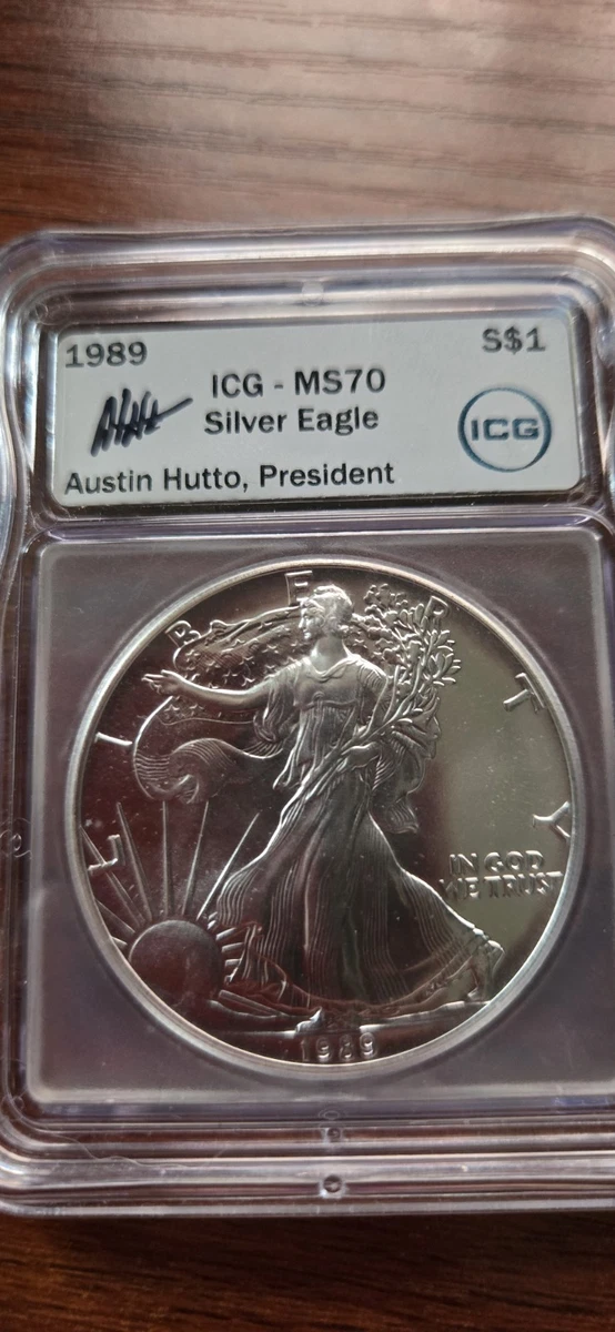 1989 American Eagle MS 70 Graded Silver Bullion Coins for sale | eBay