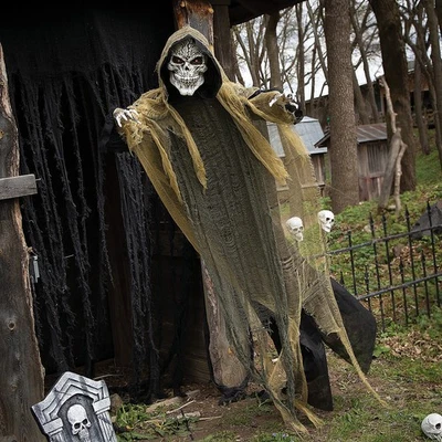 Morris Costumes35 1/4" x 6 pies Parca colgante animada utilería decoración de Halloween Foto 1 de 4