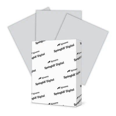 PREMIUM Springhill 8.5” x 11” Gray Colored Cardstock Paper, 110lb, 199gsm, 250 Sheets (1