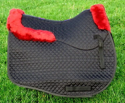 Almohadilla de silla de montar contorneada FSS MERINO piel de oveja GP AP para todo uso doma Foto 1 de 4