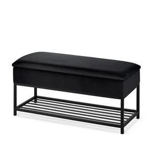 Banco de zapatos HECHO A MANO banco de asiento con espacio de almacenamiento taburete banco tapizado banco de cofre - Imagen 1 de 6