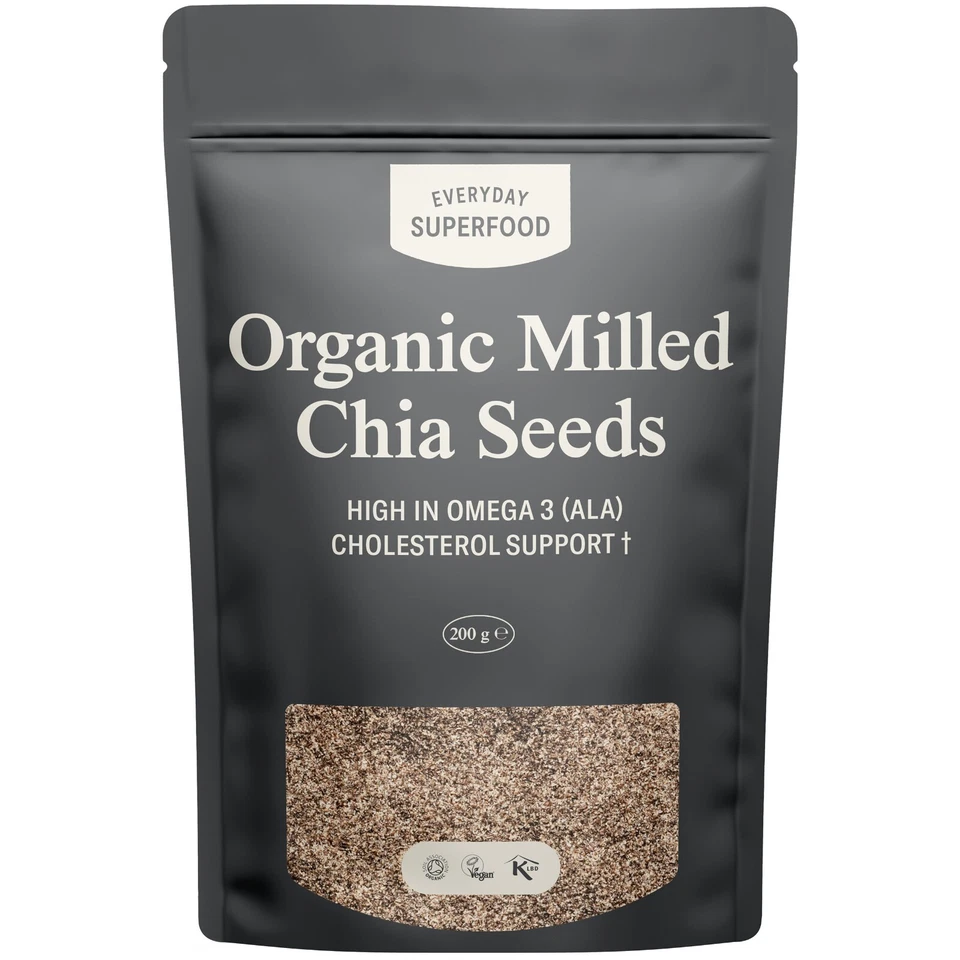 EVERYDAY SUPERFOOD Organic Milled Chia Seeds Ground Premium Chia Seed Great in Keto Baking & Kosher