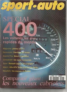 SPORT AUTO 1995 N° 401 RALLY TOUR DE CORSE ALFA GTV 6 F1 BRESIL ARGENTINE - Picture 1 of 1