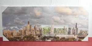 Chicago City Skyline Gallery Wrapped Canvas Wall Print Picture 16"x40" #5 - Picture 1 of 10