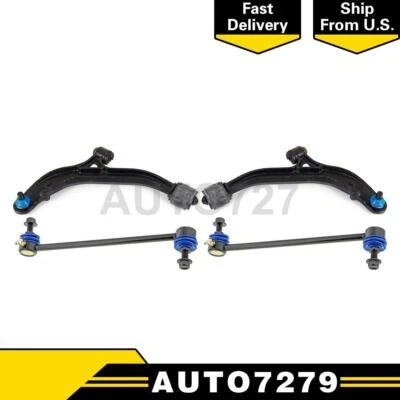 Brazo de control delantero de 4 piezas con rótula + kit de enlace de barra estabilizadora para Dodge Caravan Foto 1 de 4