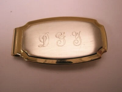DGY Monogram Initials Letter Font Vintage Money Clip mc20 - Image 1 of 4