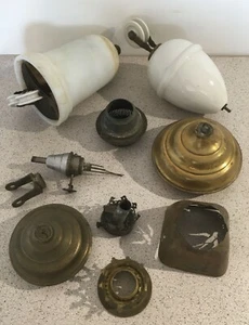 Lot pièces anciennes de lampe vendu en l'état non testé - Picture 1 of 11