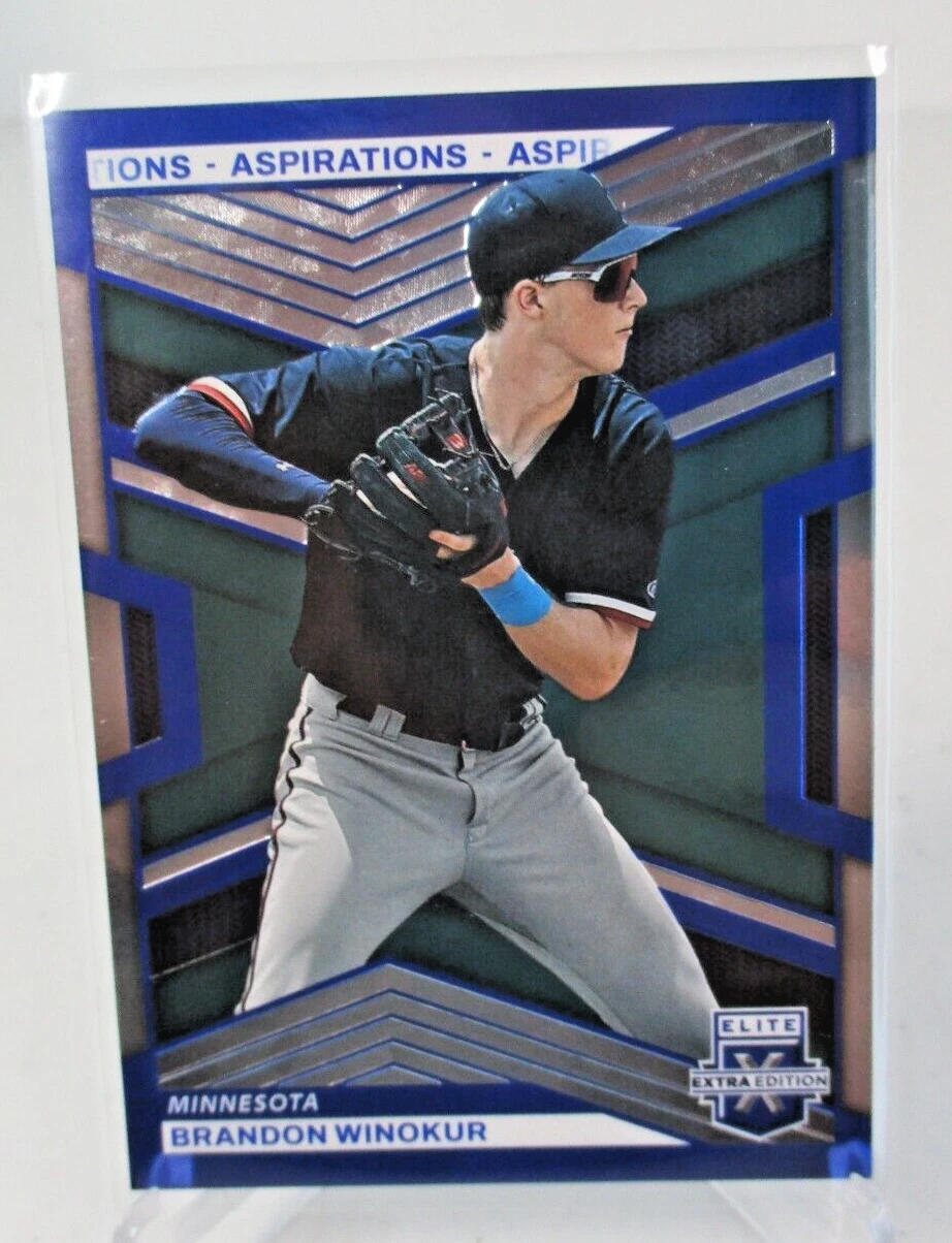 2023 Panini Elite Extra Edition Brandon Winokur Blue Aspirations SP 271/349 Twin