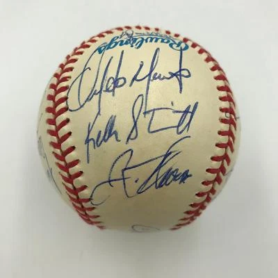Earliest Known Jim Thome Rookie 1993 Charlotte Knights Team Signed Baseball JSA - Image 1 of 4