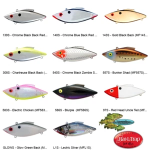 Rat-L-Trap SALTWATER Crankbait Lipless 1oz MAGNUM FORCE Any 11 Rattle Colors - Picture 1 of 23